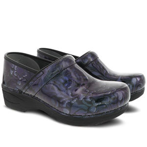 Dansko XP 2.0 Filigree Floral Patent Clogs Shoe 37